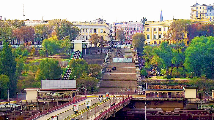 Онлайн веб-камера Потёмкинской лестницы в Одессе